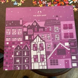 The Body Shop Advent calendar sampler box.